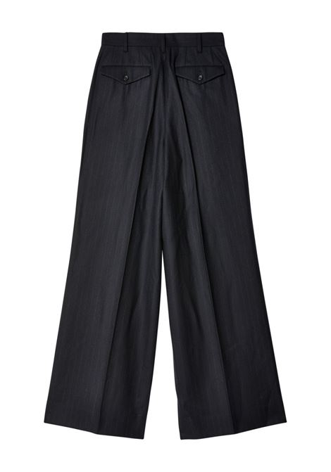 Pantaloni sartoriali gessati in nero Junya watanabe - donna JUNYA WATANABE | JNP0071